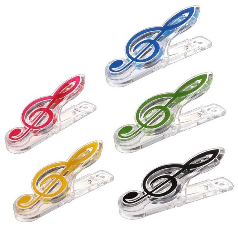 Plastic Music Book Page Clip Book Note Clip Treble Clef Clip Bookmarks Malaysia