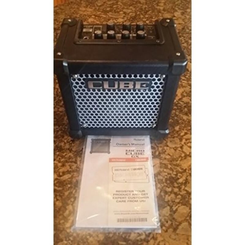 Roland Micro Cube Powered Guitar Amplifier | M-CUBE-GX with 8 DSP Effects, 8 COSM Amplifier Models, Chromatic Tuner, iOS i-Cube Link (Black) Malaysia