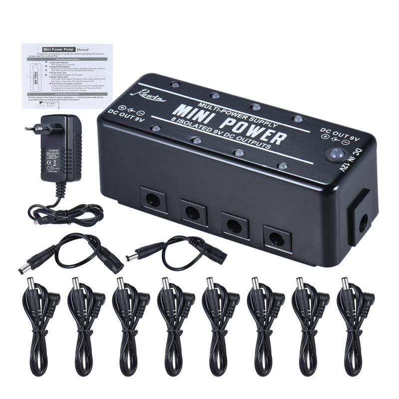Rowin LEF-329 Guitar Effect Mini Power Supply 8 Isolated 9V DC Outputs with Cables Power Adapter Outdoorfree Malaysia