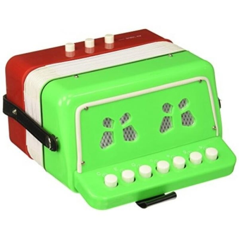SKY Accordion Mexican Flag Pattern 7 Button 2 Bass Kid Music Instrument Easy to PlayGREAT GIFT Malaysia
