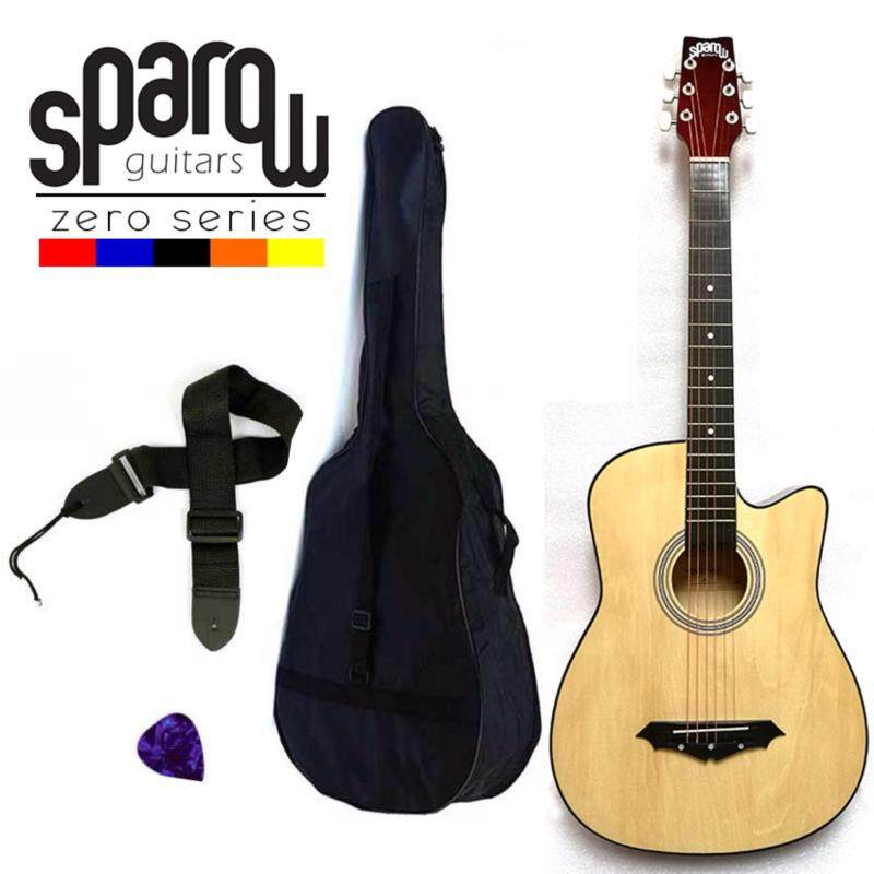 Sparow SPZero Beginners Acoustic Folk Cutaway Guitar 38 Inch (Natural) Free Bag/Strap/Pick Malaysia