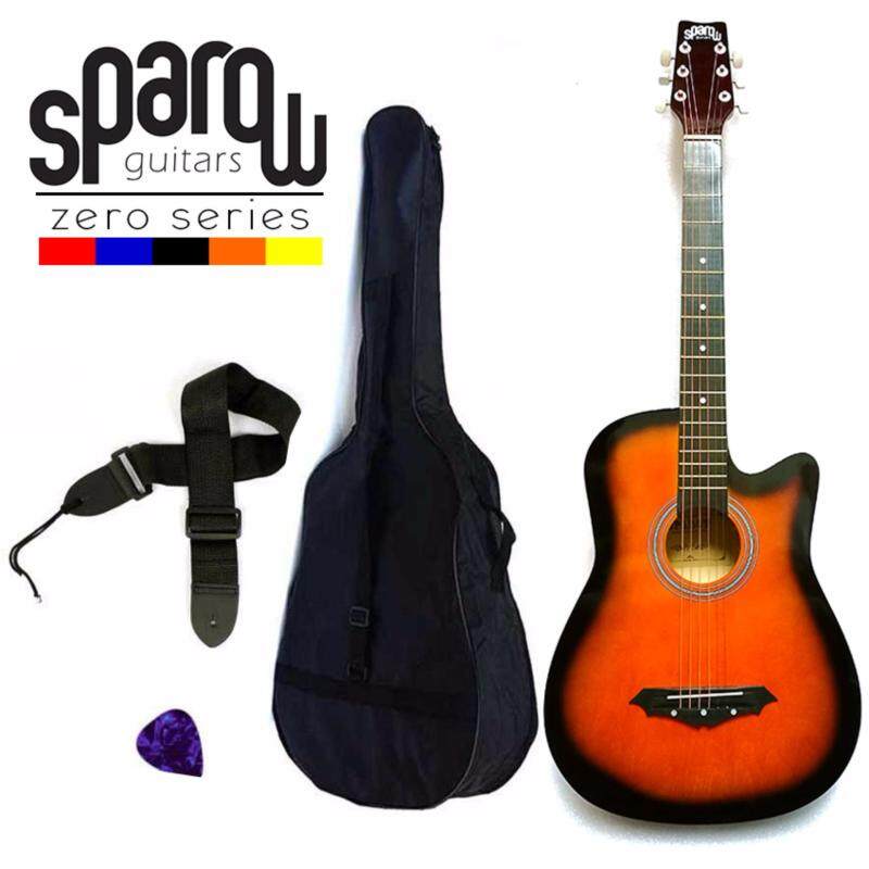 Sparow SPZero Beginners Acoustic Folk Cutaway Guitar 38 Inch (Sunburst) Free Bag/Strap/Pick Malaysia