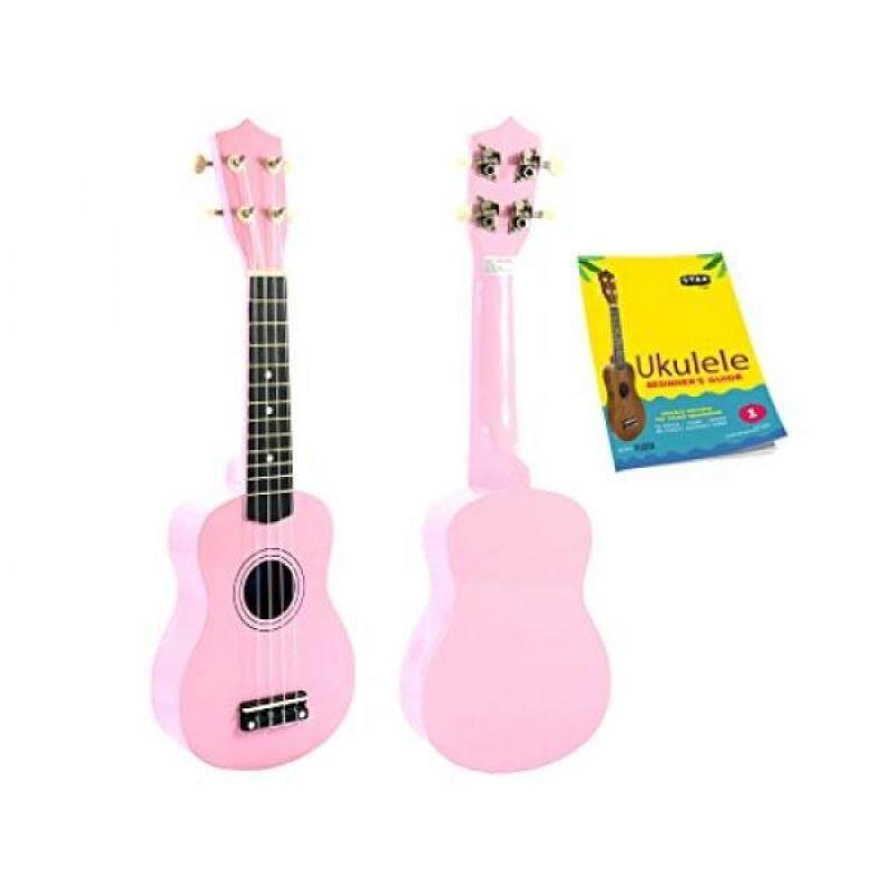 Star Soprano Ukulele 21 Inch with Beginners Guide, Pink Malaysia