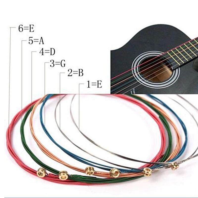 Sunshop One Set 6pcs Rainbow Colorful Strings For Acoustic Guitar
Accessory Malaysia