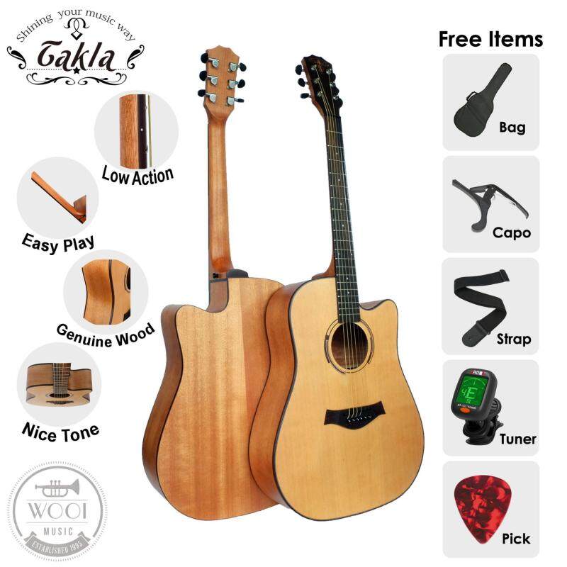 Takla M320C Acoustic Guitar 41 Package B (FREE Bag, Picks, Strap, Tuner & Capo) (Dreadnought) Malaysia