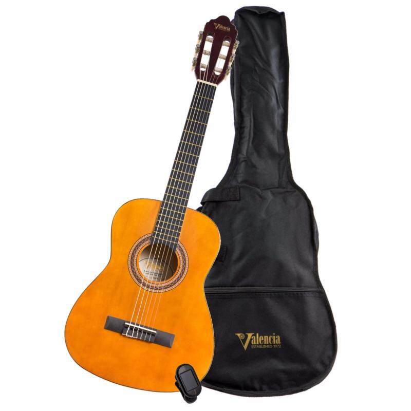 Valencia Full size Classical Guitar Beginner Guitar Package with
Guitar Bag & Tuner Malaysia