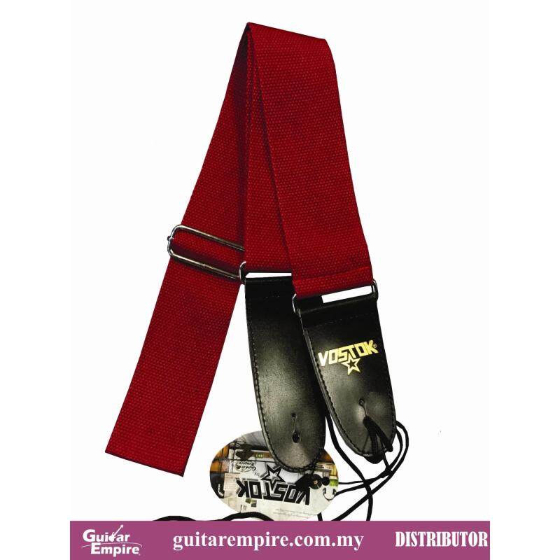 Vostok Guitar Strap Red S201F-Suitable For Acoustic Guitar, Electric Guitar And Bass Guitar Malaysia