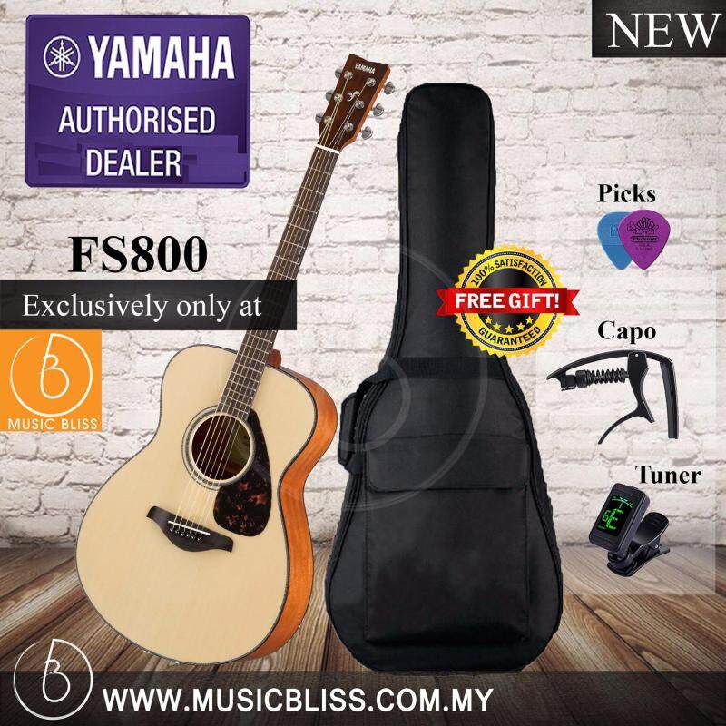 Yamaha FS800 Solid Spruce Top Folk Natural Acoustic Guitar (FS-800) Malaysia