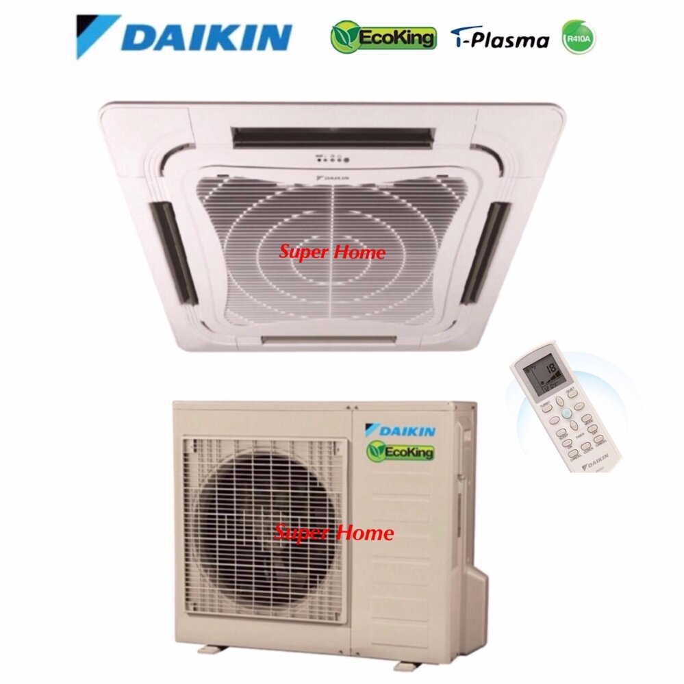 Tawaran Hebat Daikin 2 75hp Eco King Ceiling Cassette Type Air Daikin 2 75hp Eco King Ceiling Cassette Type Air Conditioner Fcn30fv1 Rn28cv1 R410a