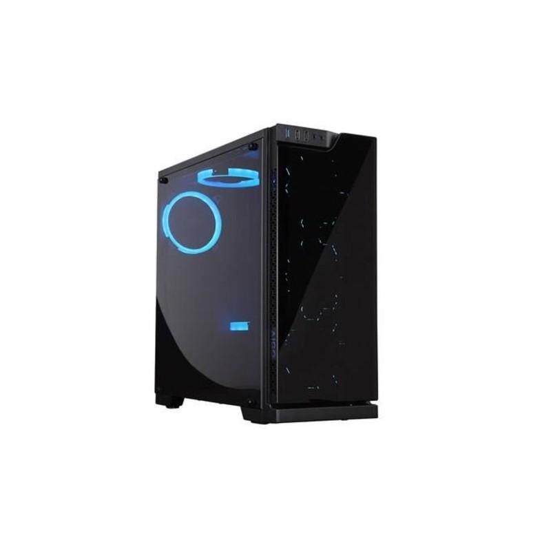 Aigo Casing Atx Water Square (Aigo-Watersquare-Bk) Black Without Fan Malaysia