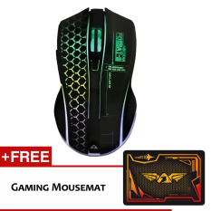 Armaggeddon Wireless Mikoyan Foxbat III Kevlar-13 RGB Gaming Mouse Free Mouse Pad Malaysia
