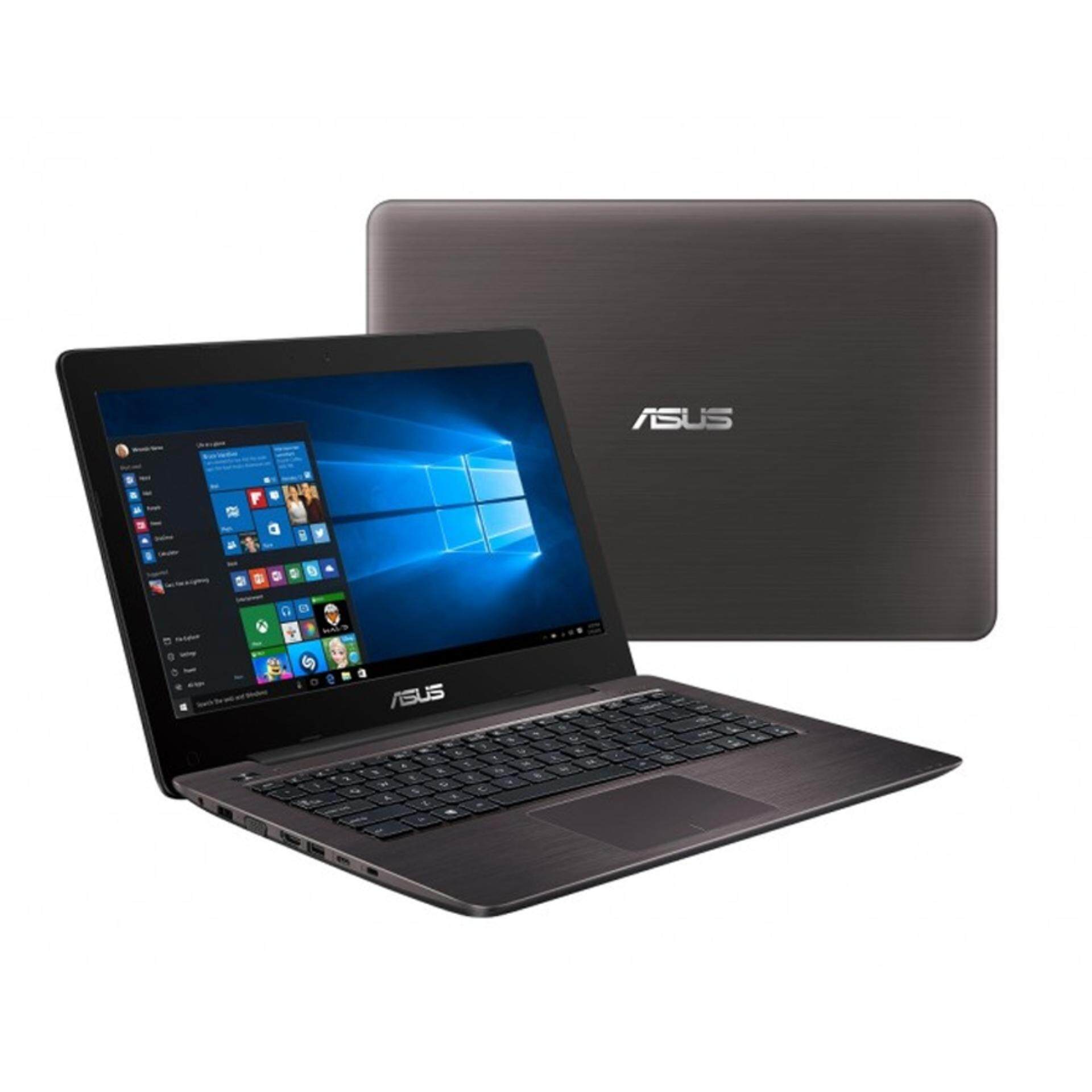 Asus A-Series A456U-RFA131T 14 FHD Laptop Brown (i5-7200, 4GB, 1TB, GT930MX 2GB, W10H) Malaysia