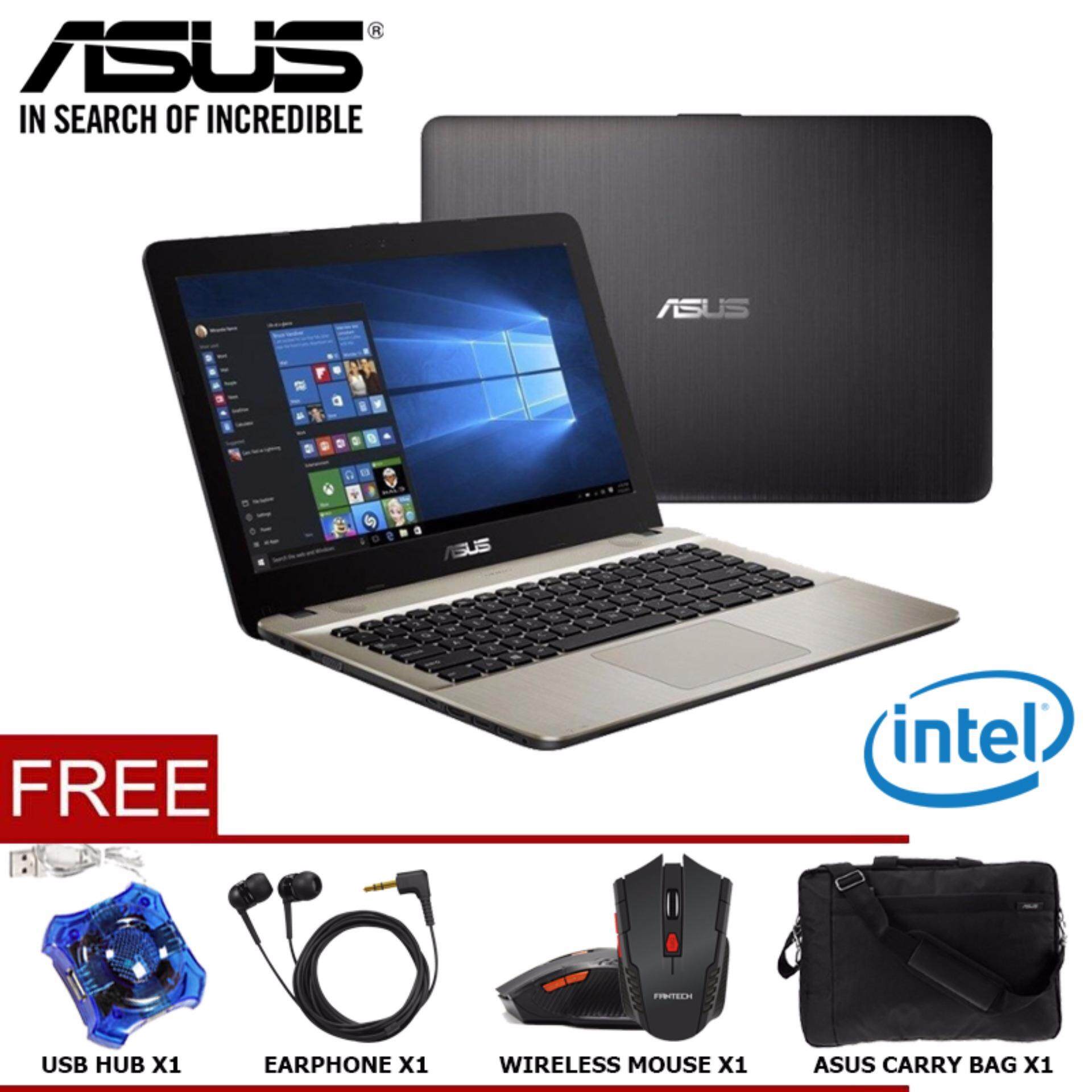 ASUS VivoBook Max X441NA Series Notebook/Laptop (INTEL®DUAL-CORE N3350/4GB/500GB/14/DVDRW/WIN10) Malaysia