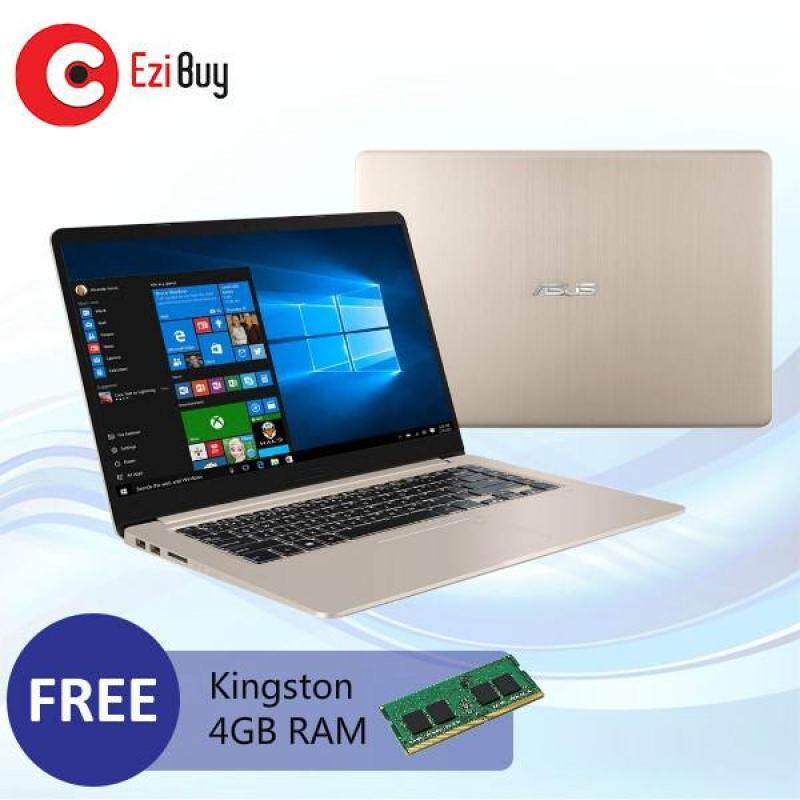 Asus Vivobook S15 S510U-QBQ620T 15.6 FHD Gold Laptop (i5-8250u, 4GB, 1TB, GT940MX 2GB, W10H) *FREE Kingston 4GB RAM Worth RM199* Malaysia