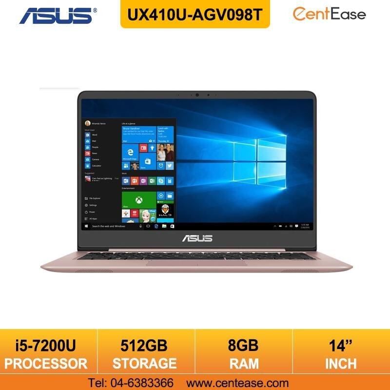 Asus Zenbook UX410U-AGV098T Ultrabook Notebook Intel Core i5
WIndows 10 512GB SSD/ Rose Gold Malaysia