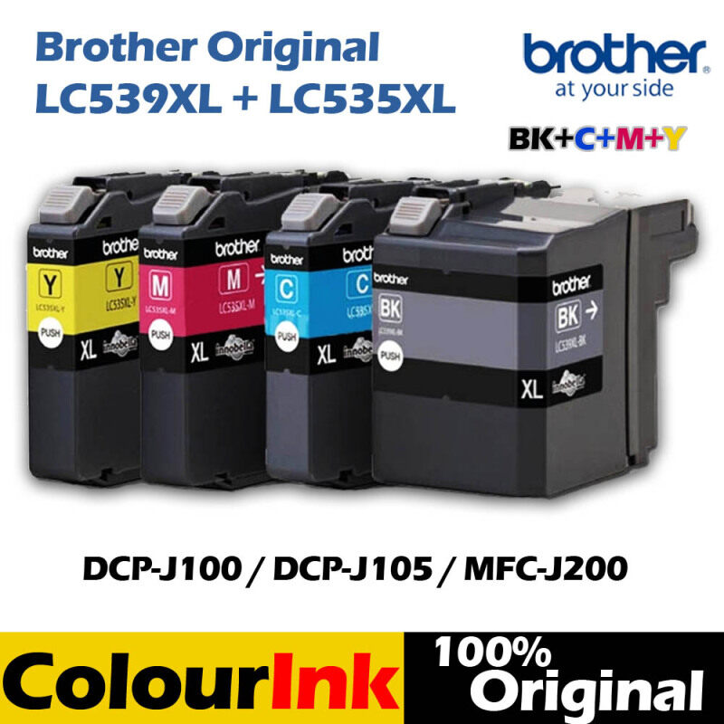 Brother LC-539XL+LC-535XL Combo Set (BK+C+M+Y) J100/J105/J200 Malaysia