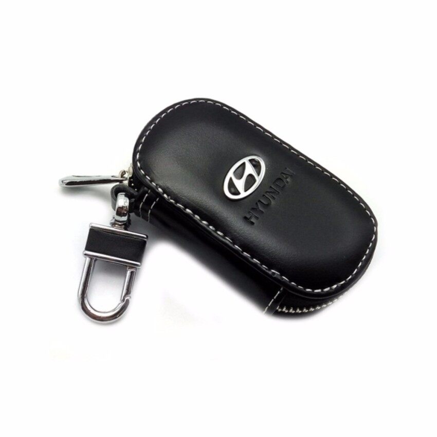 Yushong Car Drivers key Bag Black Leather Credit Card Bag Case For HYUNDAIi I20 I30 I35 I40 Tiburon Atos - intl