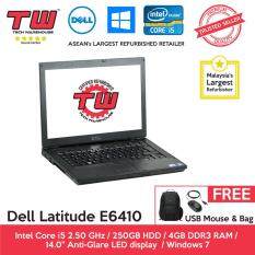 Dell Latitude E6410 Core i5 / 4GB RAM / 250GB HDD / Windows 7 Laptop / 3 Month Warranty (Factory Refurbished) Malaysia
