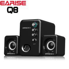EARISE Q8 3D Stereo Sound Surround 2.1 Subwoofer With USB Powered Speaker For PC/Laptop Malaysia