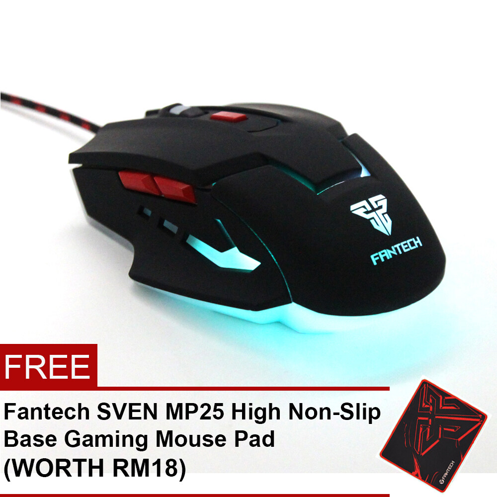 Fantech Uther V4 2400 DPI LED OPtical 6D USB Wired Gaming Mouse with Chroma Luminous Logo (Black) Malaysia