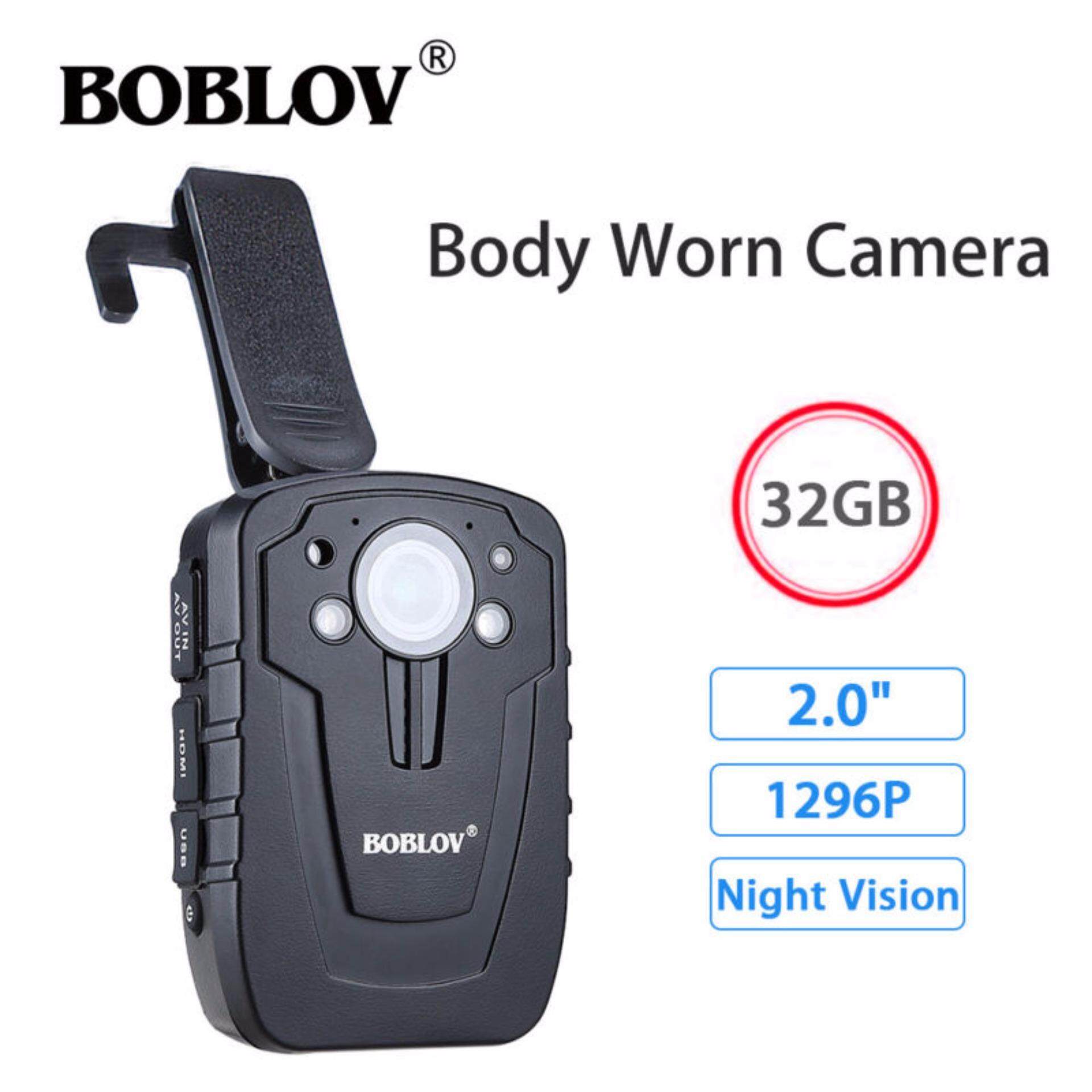 HD 1296P 32GB 2.0″ Body Police Worn Camera Recorder Night Vision Camcorder
