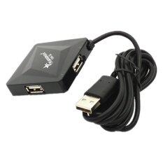 Hi-Speed 4 Ports USB2.0 USB Hub 120CM Long Cable (Black) Malaysia