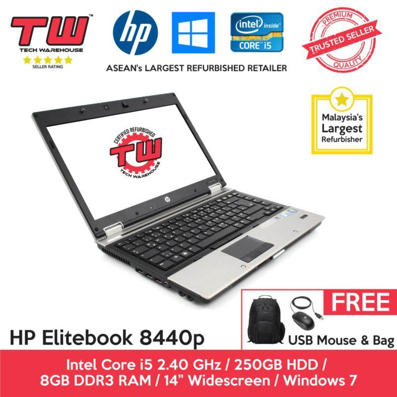 HP Elitebook 8440p Core i5 / 8GB RAM / 500GB HDD / Windows 7 Laptop / 3 Months Warranty (Factory Refurbished) Malaysia