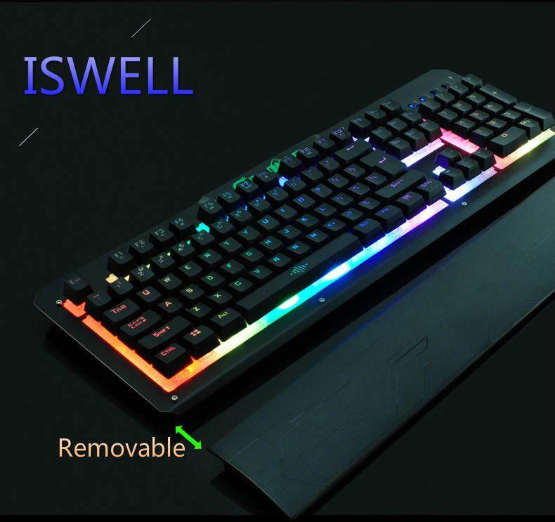 K26 Mechanical Keyboard Anti-Ghosting USB Wired Blue Switch key
Colorful Backlit Metal Panel Gaming keyboard for PC laptop Malaysia