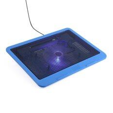Laptop Cooler Cooling Pad Base Big Fan USB Stand for 14 or Below Notebook Blue Malaysia