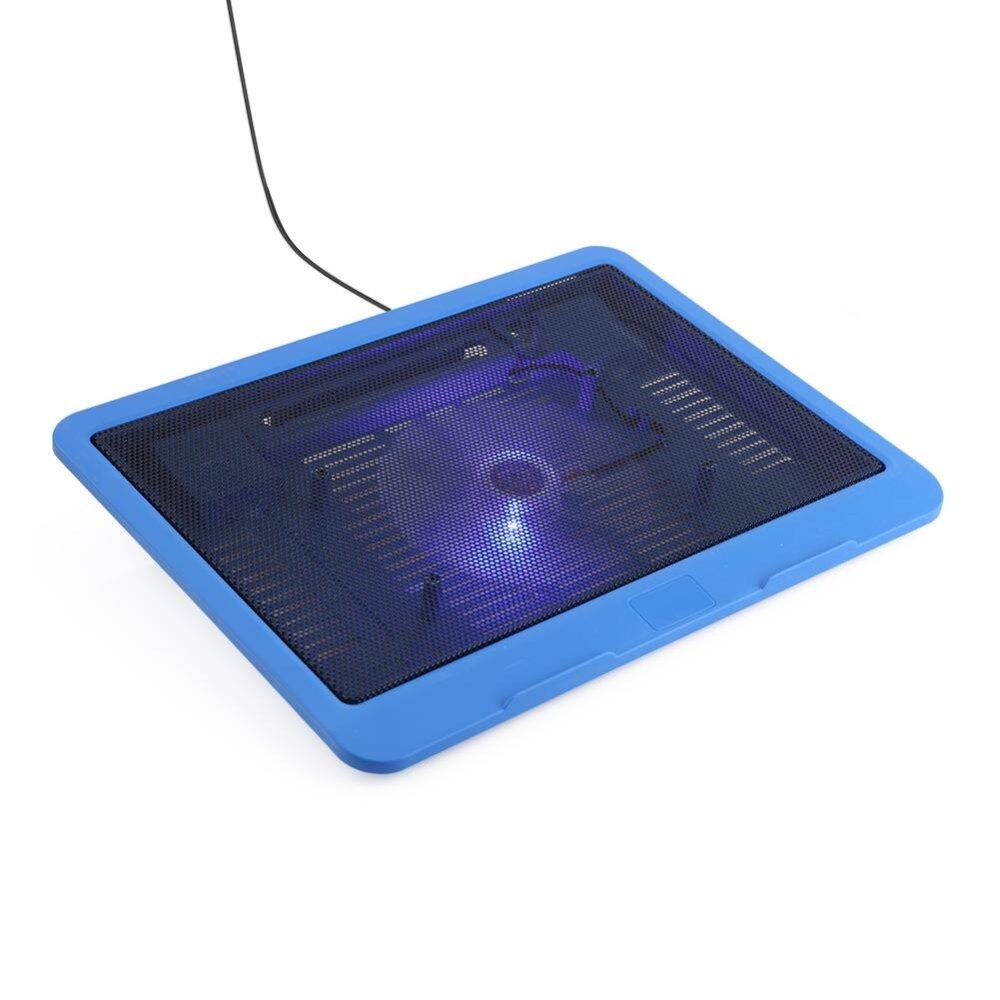 Laptop Cooler Cooling Pad Base Big Fan USB Stand for 14 or Below Notebook Blue Malaysia