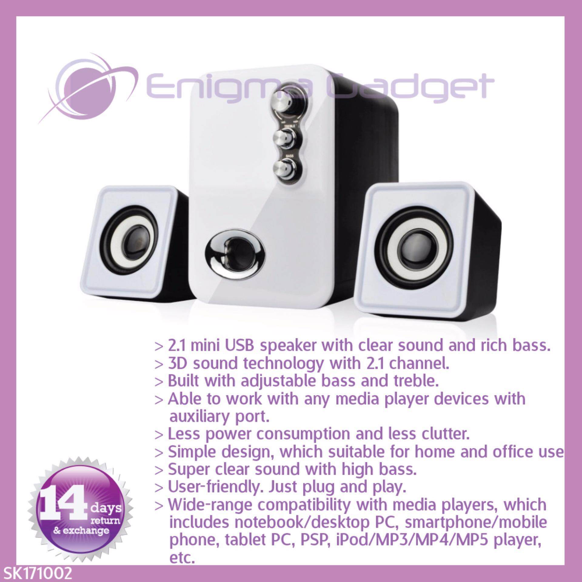 LD2100 2.1 USB Mini Multimedia Speaker for Notebook/Desktop PC Malaysia