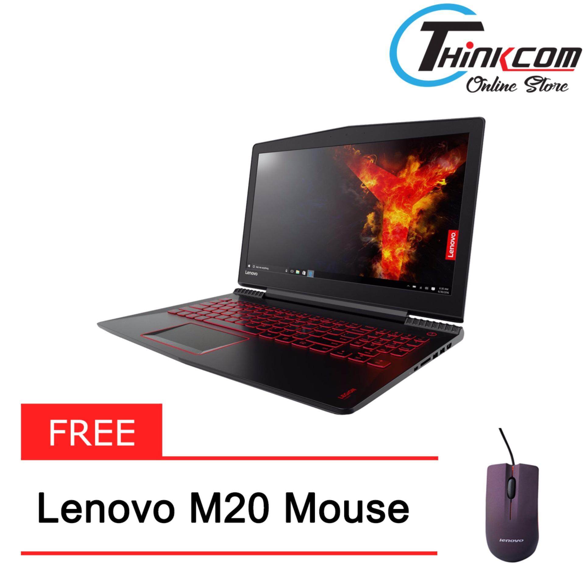 LENOVO LEGION Y520-15IKBN 80WK00M6MJ (I7-7700HQ/4GB/1TB/2GB GTX1050/DOS/2YRS CARRY-IN)+Free:Lenovo M20 Mouse Malaysia