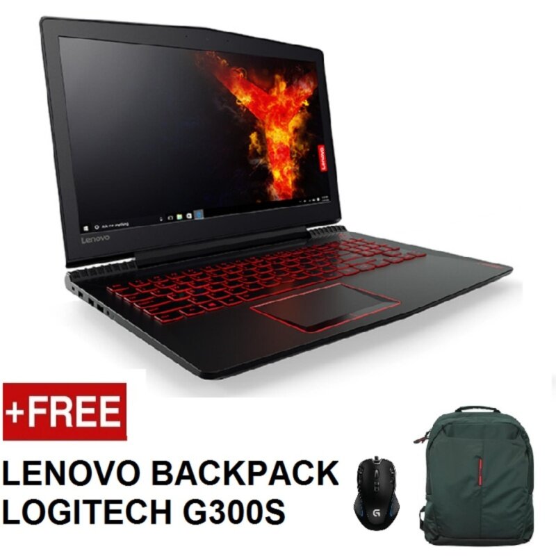 LENOVO Y520-15IKBN GAMING NOTEBOOK 80WK0128MJ (i7-7700HQ,4GB,1TB,GTX1050Ti,15.6,WIN10,2 YEAR ONSITE) FREE BACKPACK + LOGITECH G300S GAMING MOUSE Malaysia