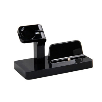 Moonar Fashion Dual Functions Docking Charger Station Stand CradleHolder For IPhone IWatch Apple Watch (Black) Jun 2018 - 2 Moonar Fashion Dual Functions Docking Charger Station Stand CradleHolder for iPhone iWatch Apple Watch (Black) - 2