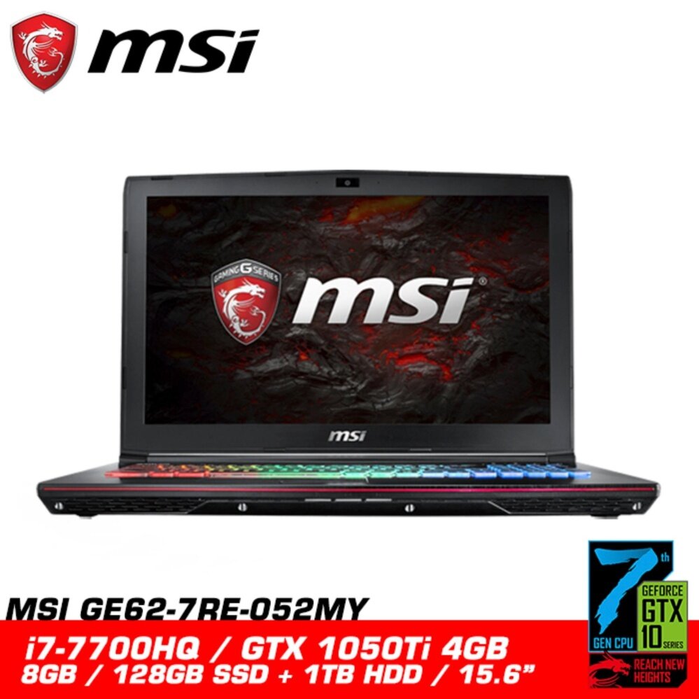 MSI GE62 7RE 052MY APACHE PRO (GTX1050Ti 4GB GDDR5) Malaysia