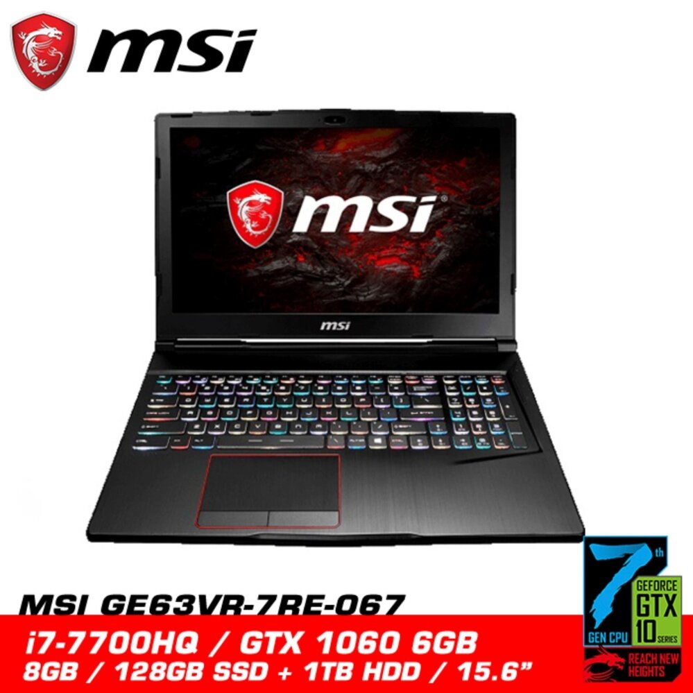 MSI GE63VR 7RE 067 RAIDER (GTX1060 6GB GDDR5) NEW MSI Malaysia