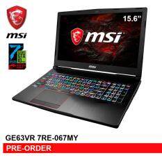 MSI GE63VR 7RE-067MY 15.6˝ GAMING LAPTOP (i7-7700HQ/GTX1060 6G/8GB/128GB+1T/WIN 10) Malaysia