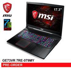 MSI GE73VR 7RE-079MY 17.3˝ GAMING LAPTOP (i7-7700HQ/GTX1060 6G/8GB/256GB+1T/WIN 10) Malaysia