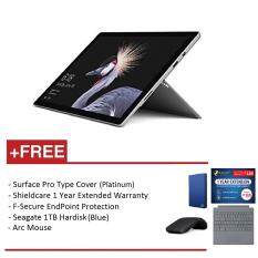 NEW Microsoft Surface Pro - Core I7 8G/256GB Free Surface Pro Type Cover (Platinum) + Shieldcare 1 Year Extended Warranty + F-Secure EndPoint Protection + Arc Mouse + Seagate 1TB External Hard Disk Malaysia