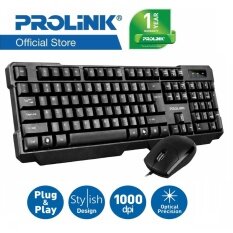 PROLiNK PCCS1003 High-Quality USB Keyboard + Optical Mouse Combo Malaysia