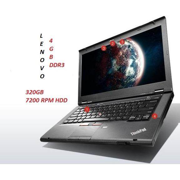 (REFURBISHED) LENOVO Thinkpad T430 INTEL CORE i5 3RD GEN/4GBDDR3/320GB HDD/INTEL HD GRAPHIC/14LED/WIN 7 PRO Malaysia