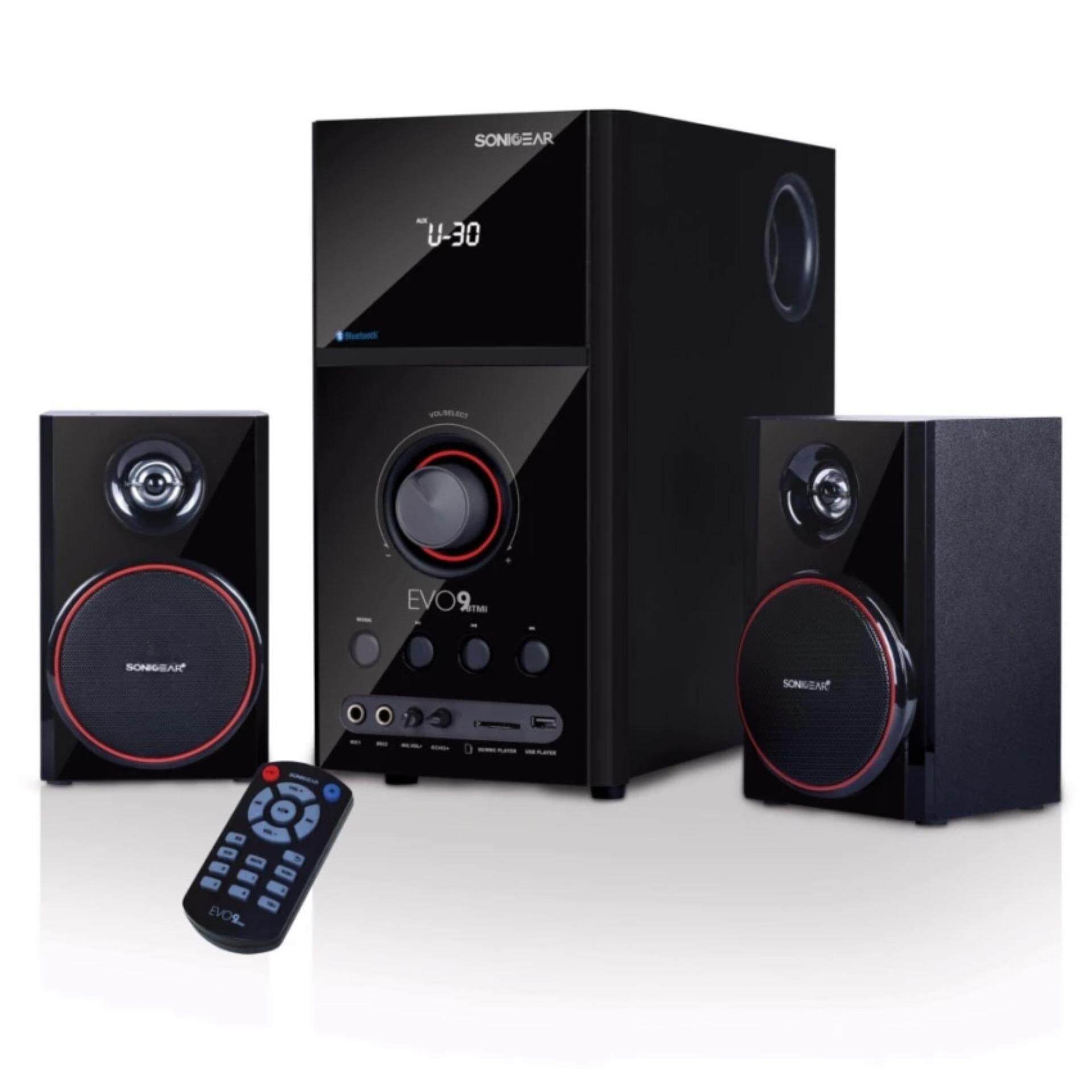 SonicGear Evo 9 BTMI Bluetooth Multimedia Speaker New Model with Bluetooth , FM Radio , SD Slot , USB Slot ,Aux Input Malaysia