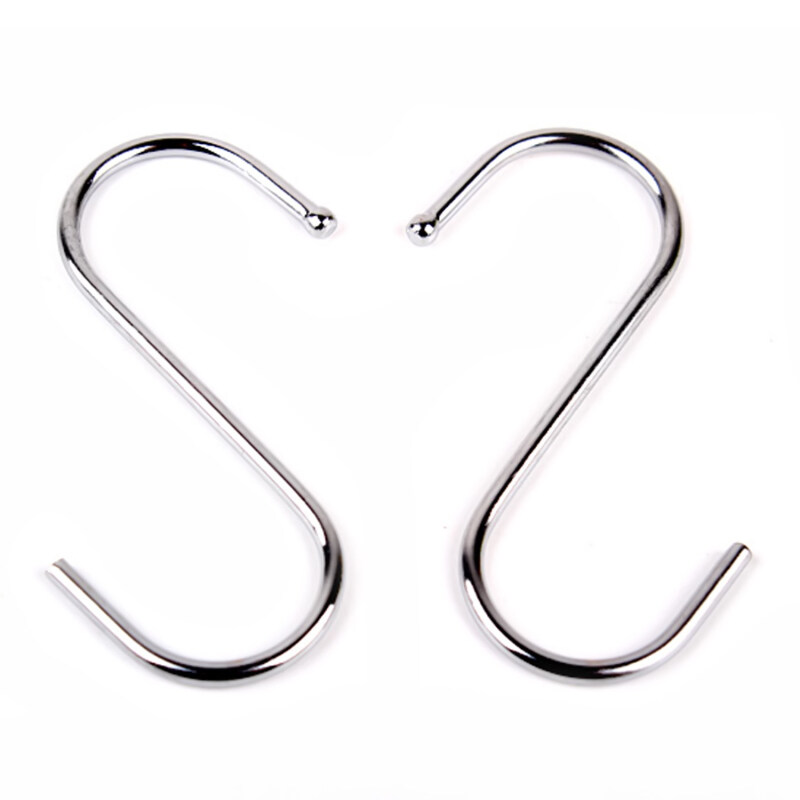 10 PCS 35 x 80mm Stainless Steel S Hooks Kitchen Meat Hanger