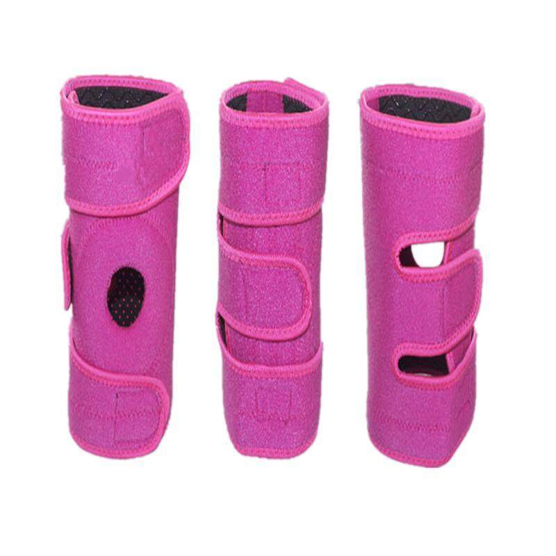 1pcs Mountaineering Sports cycling Brace knee pad for right leg
(Pink)