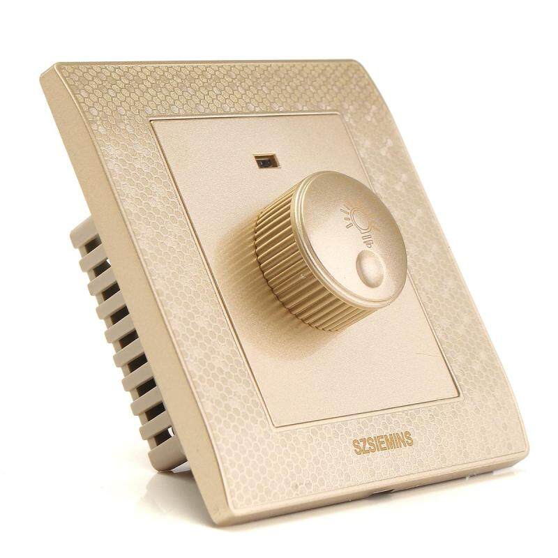 Buy 220V Adjustable Controller LED Dimmer Switch For Dimmable Light Bulb Lamp Golden Malaysia