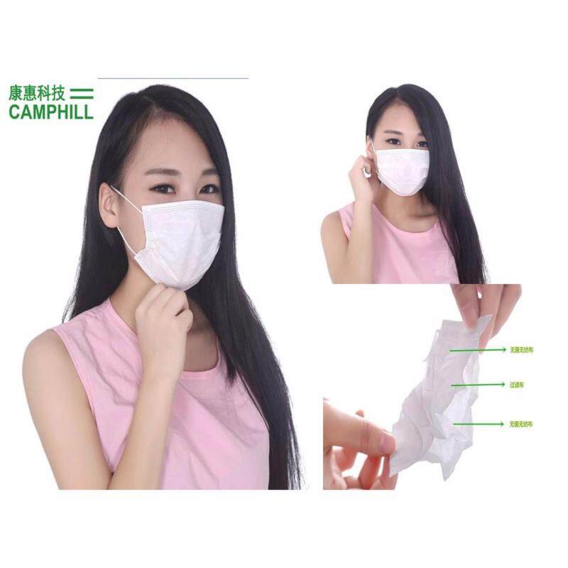 Buy 3 Layer Anti-Haze White Non Woven Disposable Surgical Medical Facemask Earloop (50 PCS X 5 Boxes) Malaysia