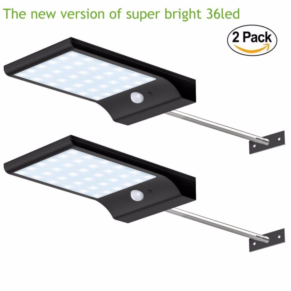36 Led Street Solar Gutter Lights Wall Sconces With Mounting Pole 36 Led Street Solar Gutter Lights Wall Sconces With Mounting Pole 36led Outdoor Motion Sensor