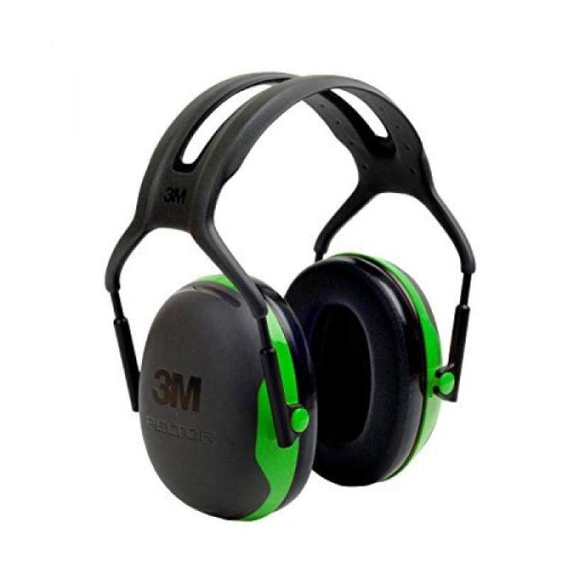 Buy 3M Peltor X-Series Over-the-Head Earmuffs, NRR 22 dB, One Size Fits Most, Black/Green X1A Malaysia
