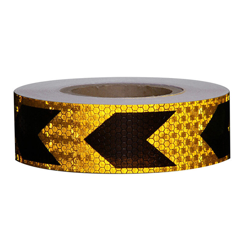 5 x 300cm Safety Reflective Warning Conspicuity Film Arrow Sticker Strip For Cars Road Transport Facilities Vehicles