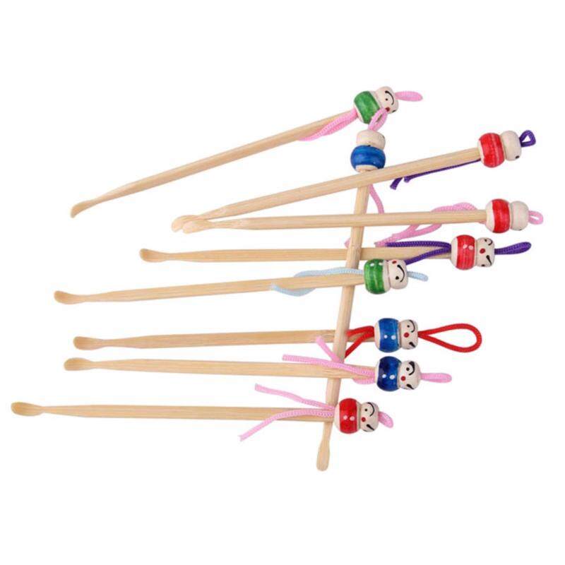 50pcs/lot cute cartoon Fashion Cartoon Wood Ear pick wooden Bamboo Earpick Clean Ear pick Ear Spoon